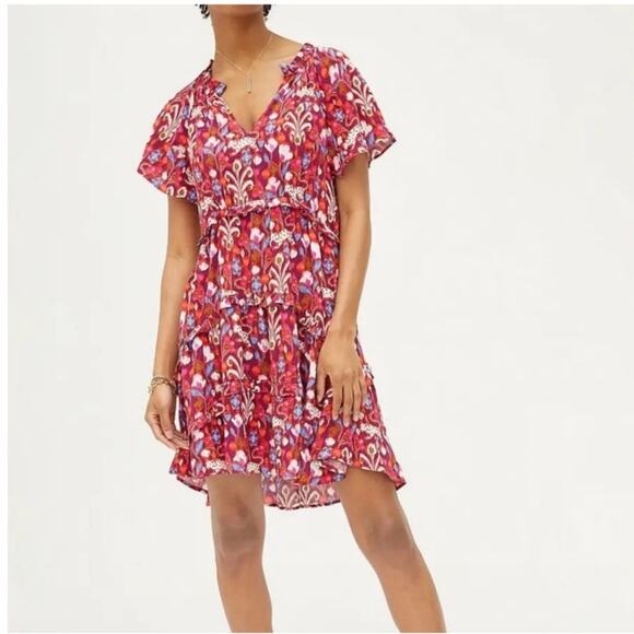Anthropologie Robin Tiered Mini Dress Size Large - Picture 5 of 5